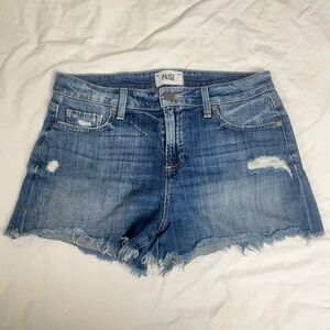 Paige Women Daryn Shorts Denim Sz 29 Distressed Blue Summer